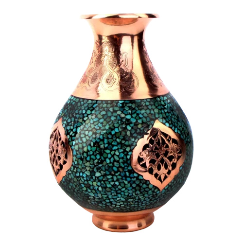 گلدان مسی طرح مس 